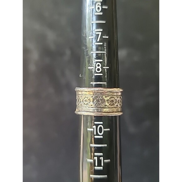 Silpada Queen For A Day 925 Sterling Silver Cubic Zirconia Floral Ring SIZE US 9 - Picture 8 of 10